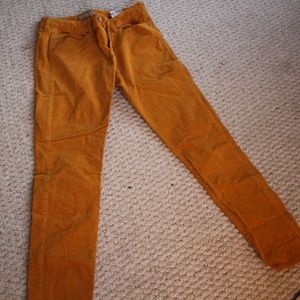 Orange Cordouroy Pants